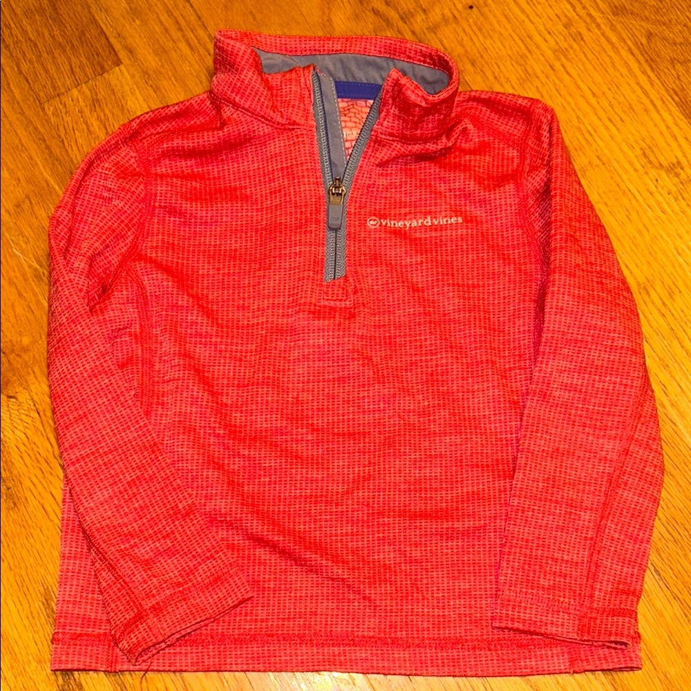 Vineyard Vines Red Quarter-Zip Pullover